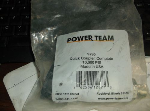 POWER TEAM 9795 COMPLETE QUICK COUPLER  FITS BOBCAT,CASE