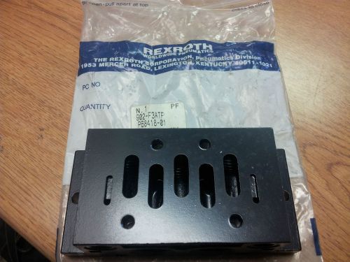 Rexroth P68418-01 902-F3ATF Subbase NIB Fast Shipping = ) Made In Italy