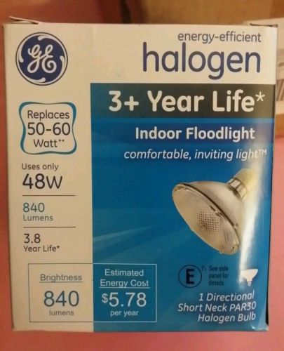 **** 6 Pack **** GE Lighting 76126 GE 48 watt Halogen Flood Box of 6