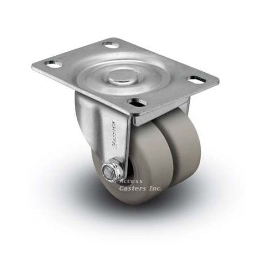 2sbm120t 2&#034; low profile swivel plate caster, tpr wheel, 180 lb. capacity for sale