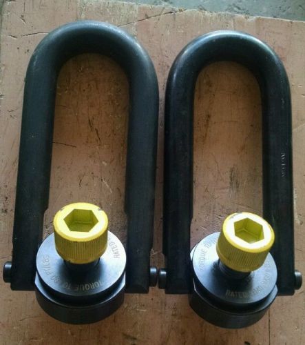 (2) JERGENS style Swivel Hoisting Rigging Lifting Eye Bolt 5000lb load rated