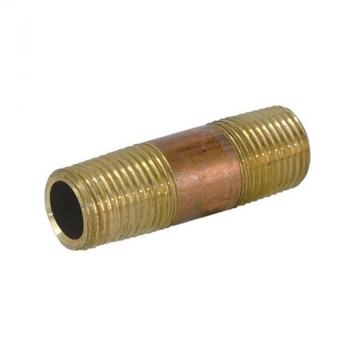 Ez-Flo 78721 Red Brass Nipple - 3/4&#034; MIP