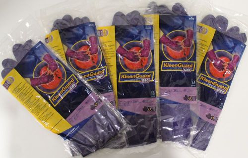 5 PAIRS KLEENGUARD G80 PVC Chemical Resistant Gloves Sz 11 13&#034; Length Kimberly
