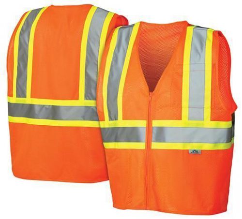 Pyramex Safety Vest Class 2 Level 2 Hi-Vis Orange 5X-Large 21280