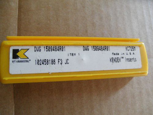 FIVE KENNAMETAL DWG 1509484R01   KC725M INSERT  a25