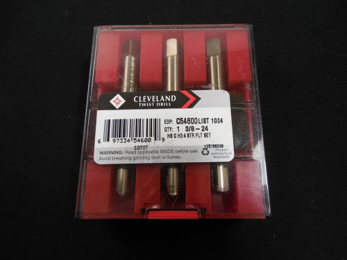Cleveland High Speed Steel 4 Flute Tap Size 3/8 - 24 Model No C54600