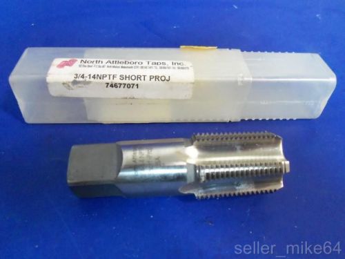 NORTH ATTLEBORO 74677071, 3/4-14 NPTF SHORT PROJECTION PIPE TAP, 3-1/4&#034; OAL, NIB