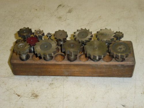 LOT of (15) ASSORTED KEYWAY WOODRUFF KEYSET CUTTERS