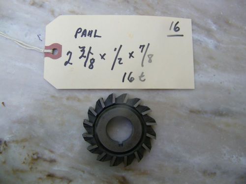 STRAIGHT SIDE MILLING CUTTER - USA -2 3/8 X 1/2 X 7/8 - 16 TEETH