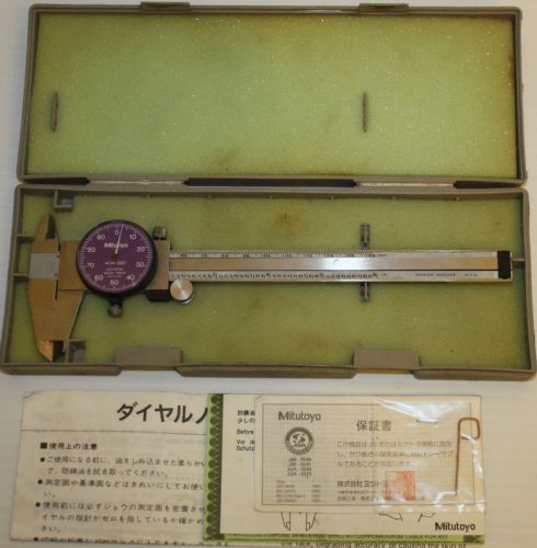 6&#034; Dial Caliper Precision Machinist Tool Mitutoyo 505-637-52 001 FREE SHIP USA