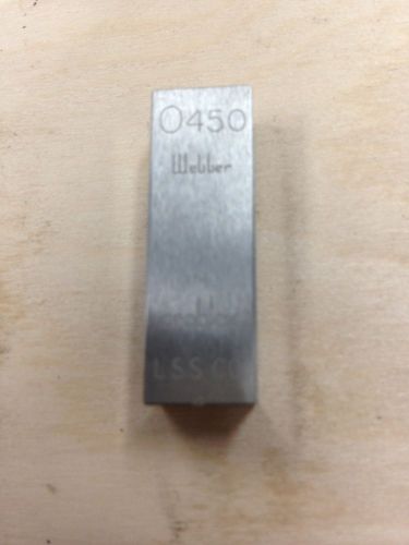 Webber Starrett Chrome Carbide Croblox Rect. .450&#034;