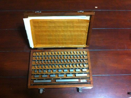 HDT Inc. Fed Grade 2 Gage Block- Set of 81 Pieces  with wooden storage case