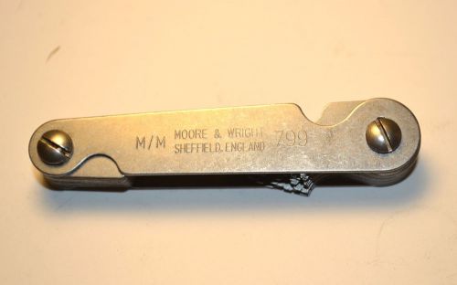 NOS MOORE &amp; WRIGHT UK 799 metric SCREW PITCH GAUGE GAGE Range 4-42 Item K424