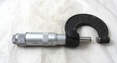 VINTAGE USED RUSSIAN USSR MICROMETER GAUGE TOOL INSTRUMENT 0-25mm.