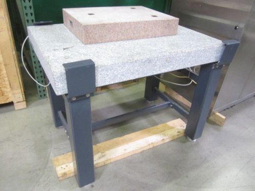 KINETIC VIBRAPLANE 1201-05-30 VIBRATION SOLATION GRANITE TABLE 41&#034; x 32&#034; x 33&#034;