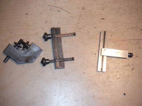 VINTAGE LUFKIN NO. 8; NO. 18A  RULE HOLDERS NO. 137 ADJUSTABLE TOOLMAKER SQUARE