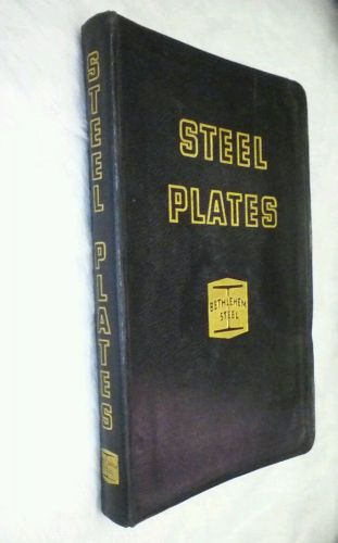 Vintage 1948 &#034;BETHLEHEM STEEL&#034; PLATES Catalog #234-Soft Leather Cover