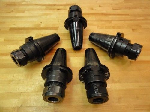 (5) Parlec Model C50-10SC4 Cat50 Collet Chucks, Cat 50 CNC HMC VMC Haas Makino