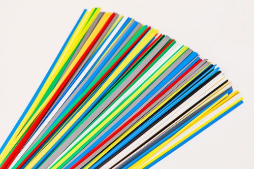 HDPE  plastic welding rods MIX triangle &amp;flat strips weld sticks 40pcs PEHD