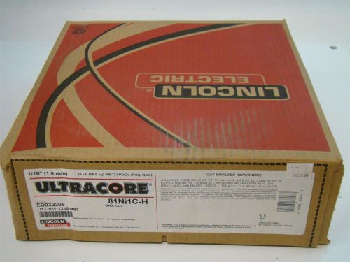 Lincoln Electric Ultracore 1/16&#034; 33 LB. Spool Welding Wire ED032205 81Ni1C-H