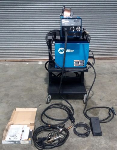 MILLER XMT350 CC/CV MIG/TIG WELDER W/22A WIRE FEEDER FLOW METER TIG TORCH 907161