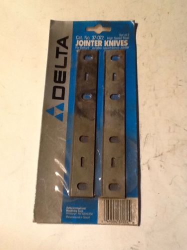 Delta 37-072 2 Pk 6&#034; Bench Jointer Knives New