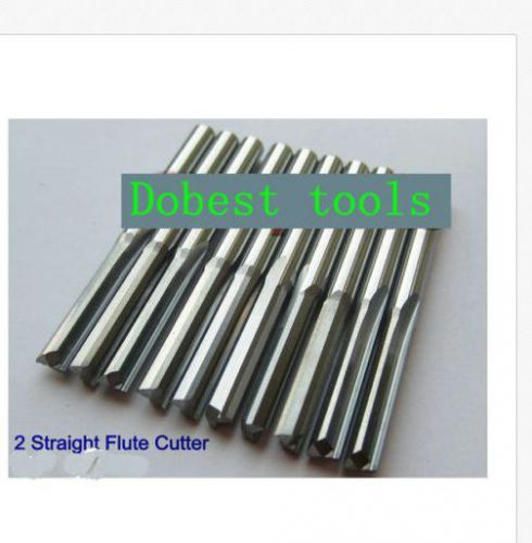 10pcs double straight slot cnc router wood bits cutting bit 3mm 22mm for sale