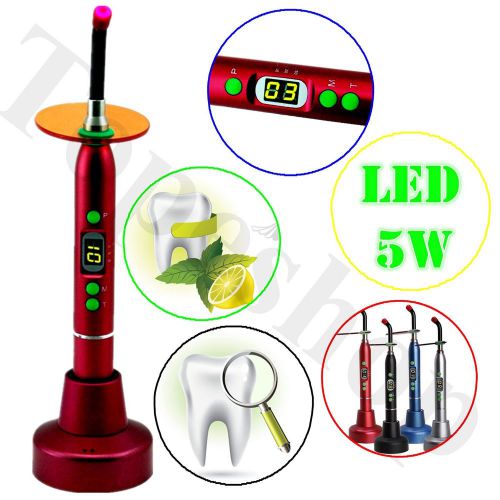 Blue-ray dental led curing light cure lamp d2 wireless cordless 5w led lamp for sale