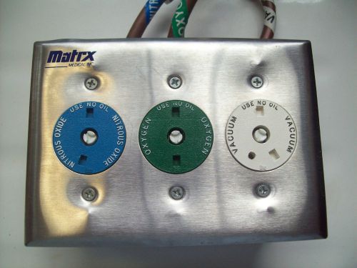 MATRX NITROUS OXIDE  OXYGEN VACUUM OUTLET