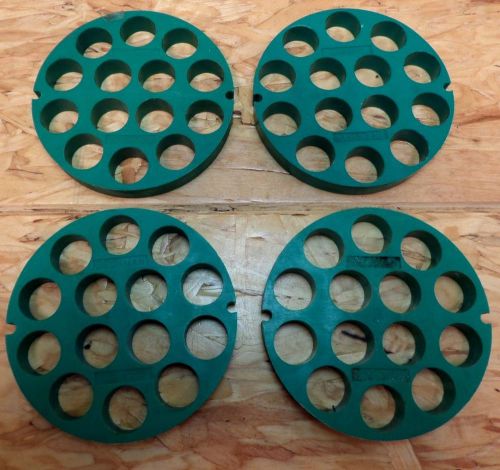 Lot of 4 Beckman 339180 Rotor Bucket Insert, Green