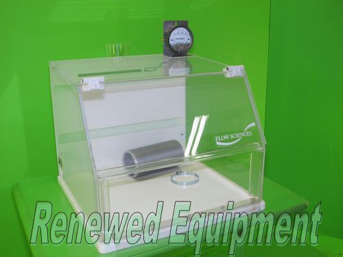 Flow sciences vbse fs201 vented balance safety enclosure hood &amp; gage for sale