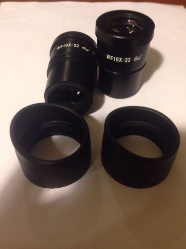 Eyepieces For Microscope WF10X/22 BONUS!! Rubber Eye Guard