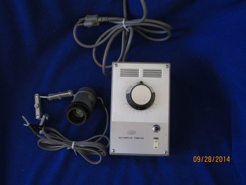 OLYMPUS OPTICAL TOKYO TF MICROSCOPE LAMP LIGHT &amp; TRANSFORMER POWER SUPPLY