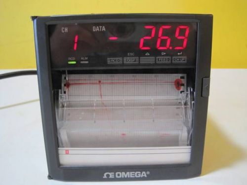 OMEGA RD260 RD261 PROGRAMMABLE CHART RECORDER NO S5E204228 SR10-S30 USED