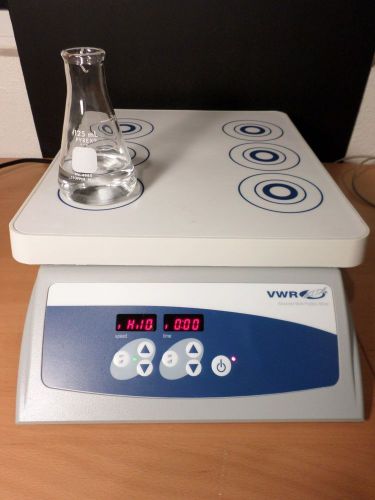 Vwr multi-position model 750 advanced magnetic stirrer 6-place 400ml vessel max for sale