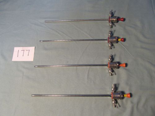 4 Set Circon ACMI Elit 17,21 Fr.Cystoscope Sheath and Obturator