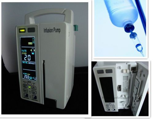 New version lcd medical infusion pump with alarm ml/h or drop/min iv &amp; kvo - ce+ for sale