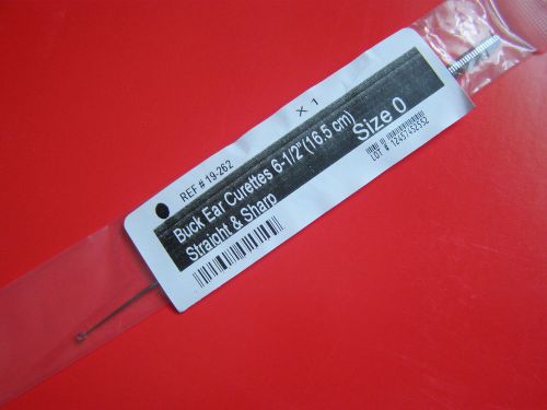 BUCK Ear Curettes 6-1/2&#034; SIZE 0 SHARP Str ,ENT Surgical &amp; Veterinary Hospitals