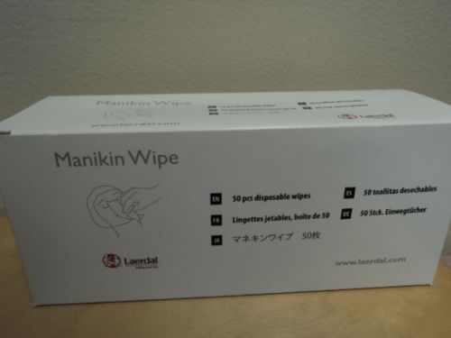 NEW LAERDAL MANIKIN WIPE WIPES 50 COUNT CPR 15 24 00