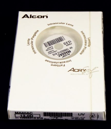 Alcon AcrySof IOL 13.0D Intraocular Lens 6.0mm Optic 13.0mm MA60AC