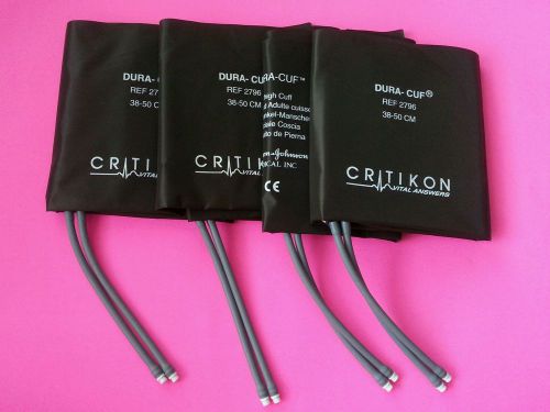 Lot of 4 Critikon dura-cuf blood pressure thigh cuff 38-50cm