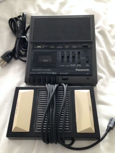 Panasonic microcassette transcriber, Model # RR-930 and foot pedal