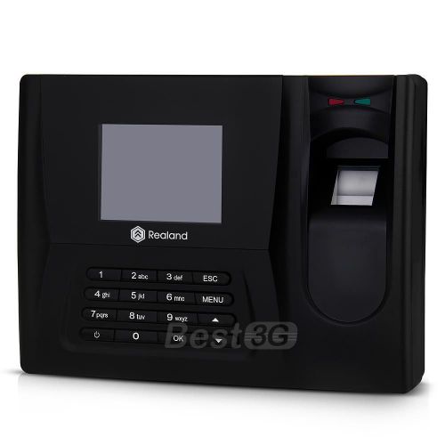 2.8&#034; biometric attendance fingerprint system time clock id card reader pin zdc20 for sale