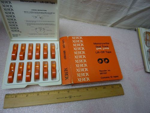 Xerox Memorywriter Dual Track Lift-Off Tape, 8R1187, 1 Full Box of 12