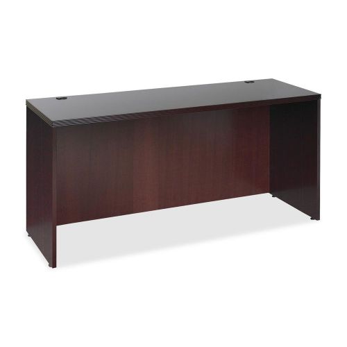 Lorell LLR87812 Mahogany Hardwood Veneer Desk Collection