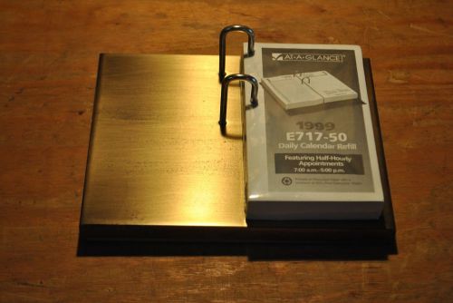 Vintage New Knoll Metal Desk Calendar 1909-BZ Bronze