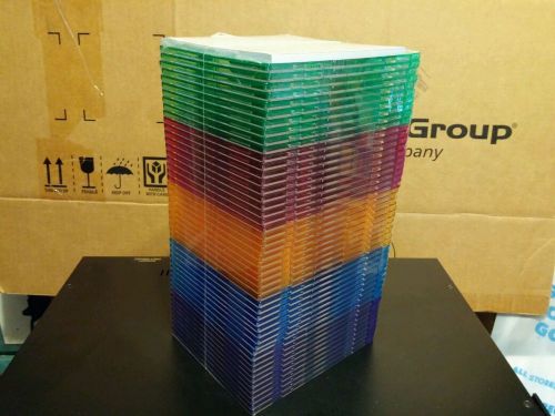 Memorex Slim Jewel Cases, Multi-colored, 50 Pack