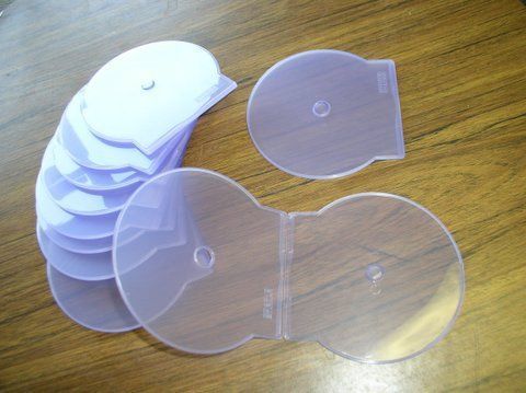 200 CD/DVD CLAMSHELL - CLEAR - JS105 Purple