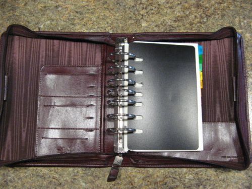 Burgundy Leather Franklin Covey Planner / Binder | 2.0&#034; Rings