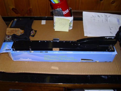 Metal Swingline Long Reach Stapler #34121 With Built In Ruler